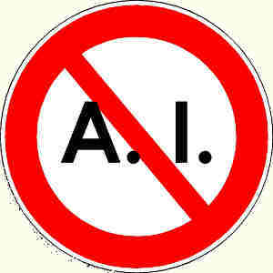 No A.I. Sign Image